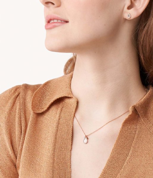 Fossil Necklace Classics JF04029791 Rose Gold