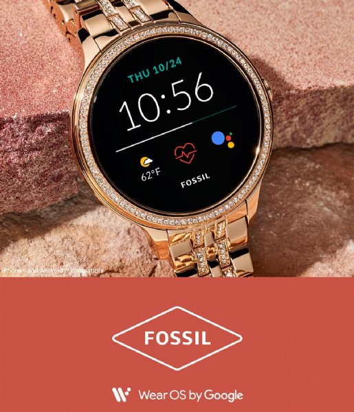 Fossil Smartwatch Gen 5E Smartwatch FTW6073 Rosegoudkleurig