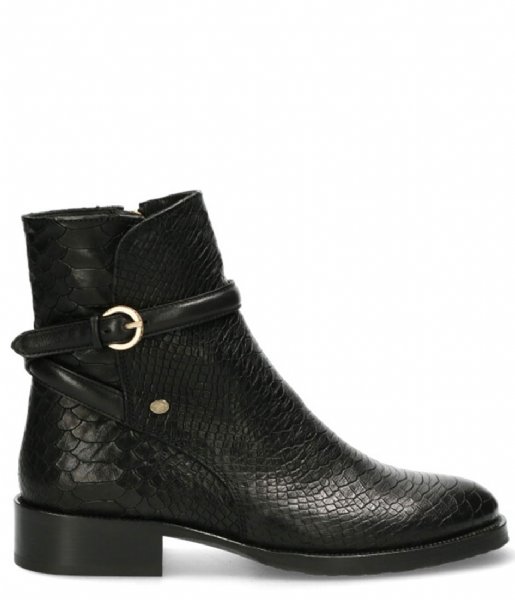 Fred de la Bretoniere  Ankle Boot 3 Cm Croco Printed Leather black