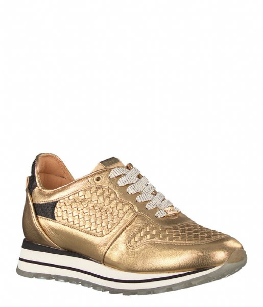 Fred de la Bretoniere Sneaker 50th Anniversary Sneaker Shiny Leather gold colored