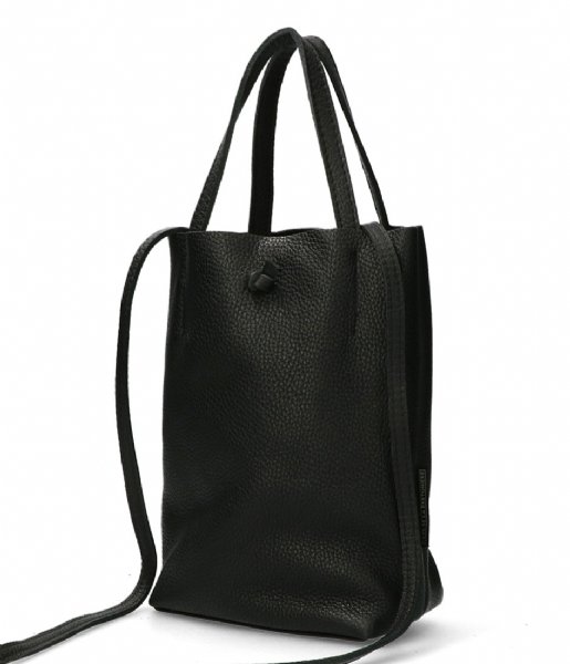 Fred de la Bretoniere Shopper Shoppingbag M Smooth Black (0004)