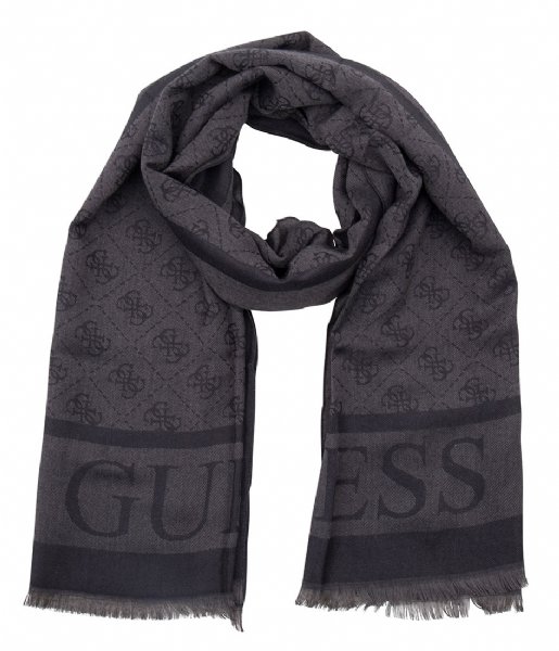 Guess Scarf Logo Lux Scarf coal