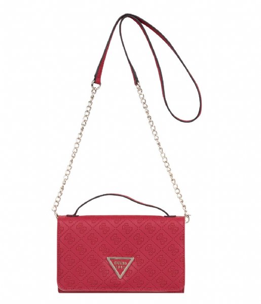 Guess Crossbody bag Kamryn Wallet On A String red