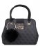 Guess  Logo Luxe Small Society Satchel coal