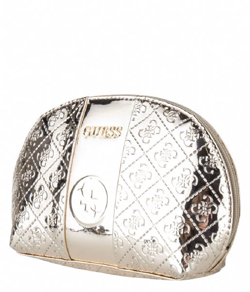 Guess Toiletry bag Love Guess Dome platinum