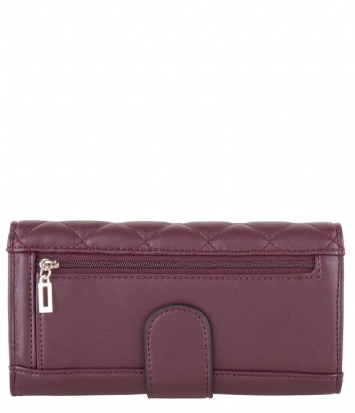 Guess Flap wallet Victoria SLG File Clutch burgundy