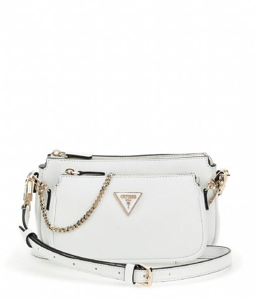 Guess Crossbody bag Noelle Double Pouch Crossbody White (WHI)