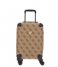 Guess Hand luggage suitcases Berta 18 In 8-Wheeler Latte Logo/Brown (LGW)