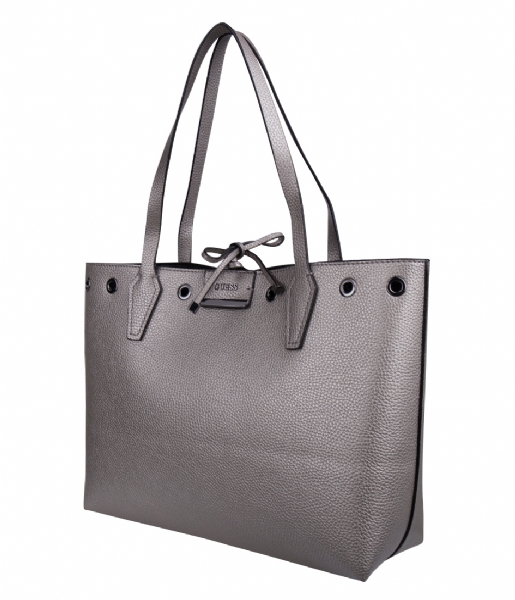 Guess  Bobbi Inside Out Tote pewter black