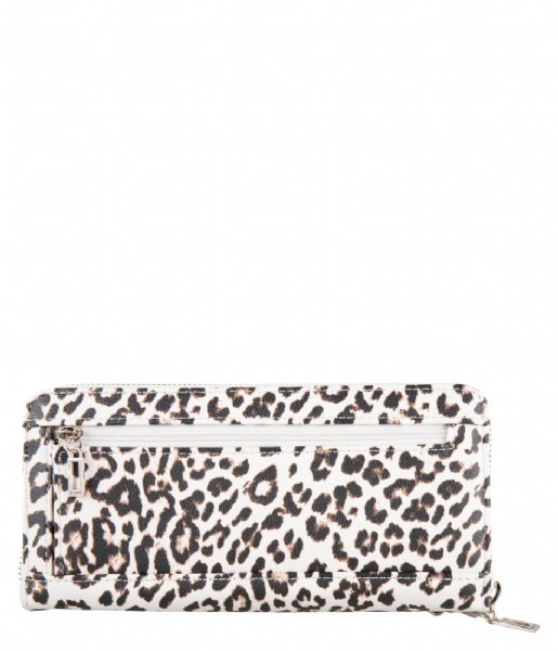 Guess Zip wallet Lorenna Slg Large Zip Around leopard
