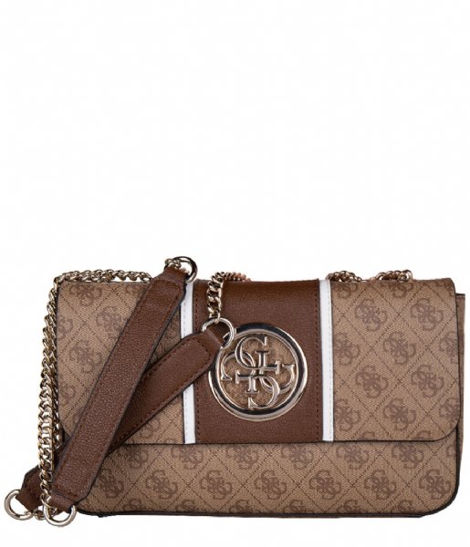 Guess Crossbody bag Open Road Cnvrtble Xbody Flap brown