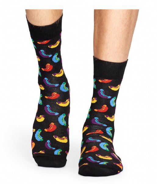 Happy Socks Sock Hotdog Socks zwart (9000)