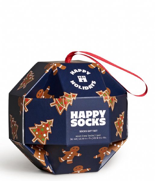 Happy Socks Sock 1-Pack Gingerbread Cookies Socks Gift Box Gingerbread Cookiess Gift Box
