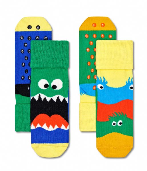 Happy Socks Sock 2-Pack Kids Monsters Anti Slip Monsters Anti Slip (200)