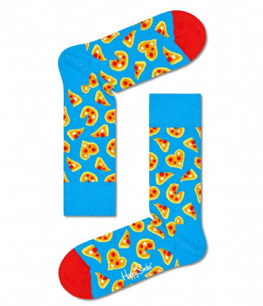Happy Socks Sock 3-Pack Pizza Love Socks Gift Pizza Loves Gift (200)