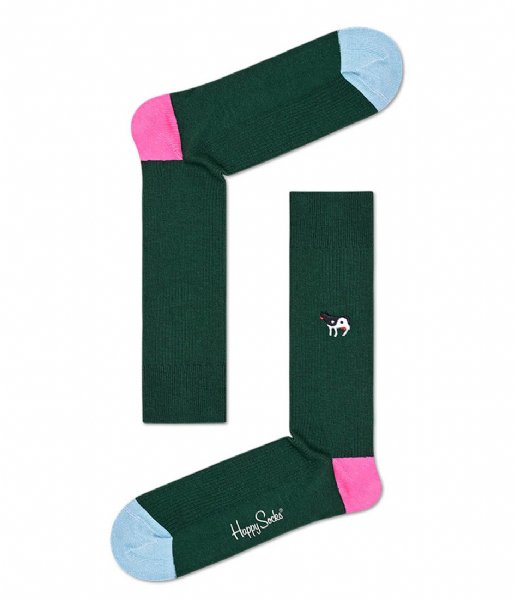 Happy Socks Sock Ying Yang Cow Embroidery Rib Socks ying yang cow (7500)
