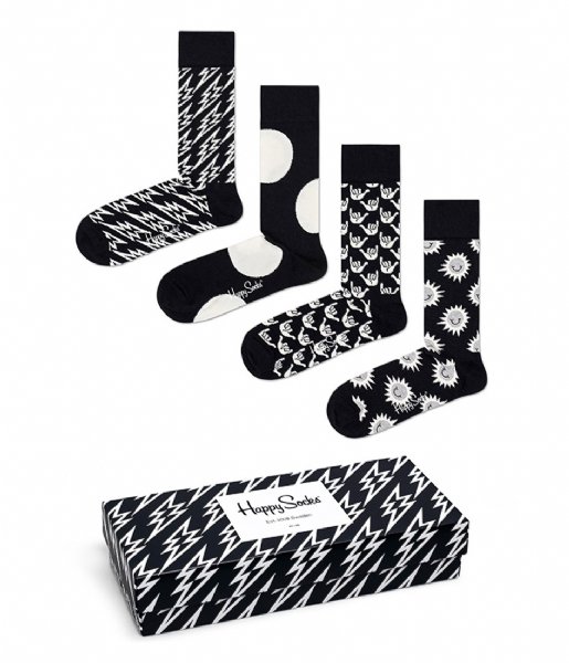 Happy Socks Sock Black White Gift Box black white (9200)