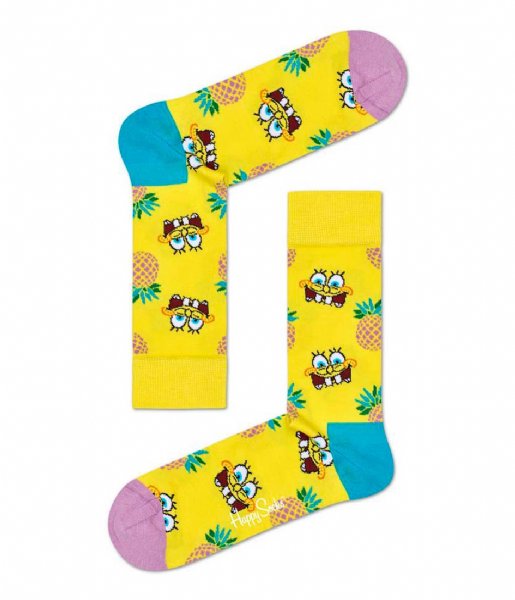 Happy Socks Sock Sponge Bob Fineapple Surprise Socks sponge bob suprise (2300)