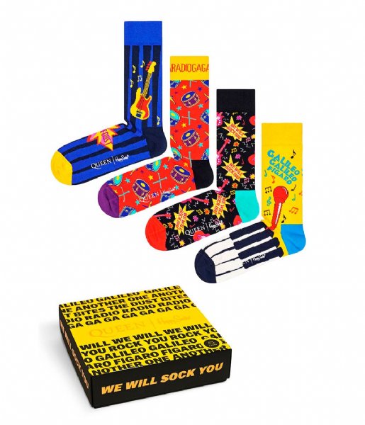 Happy Socks Sock Queen 4-Pack Gift box queen (0100)