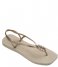 Havaianas Flip flop Beach Sandals Luna Squared Luxury Beige (0121)