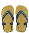 Havaianas Sandal Baby Flipflops Brasil Logo Gold Yellow (0776)