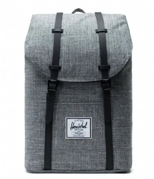 Herschel Supply Co. Everday backpack Retreat Backpack 15 inch raven crosshatch/black rubber (01132)
