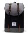 Herschel Supply Co. Everday backpack Retreat Backpack 15 inch Black Grid Gargoyle Sun Orange (5722)