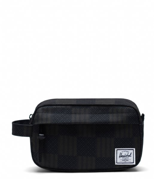 Herschel Supply Co. Toiletry bag Chapter Carry On Black Checkered Textile (04967)