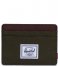 Herschel Supply Co.Charlie Cardholder Ivy Green Chicory Coffee (04488)