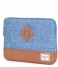 Herschel Supply Co. Tablet sleeve Heritage Sleeve For iPad Air limoges crosshatch/tan (00918)