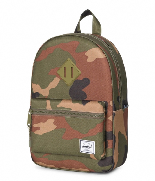 Herschel Supply Co. Everday backpack Heritage Kids woodland camo/army rubber (01609)