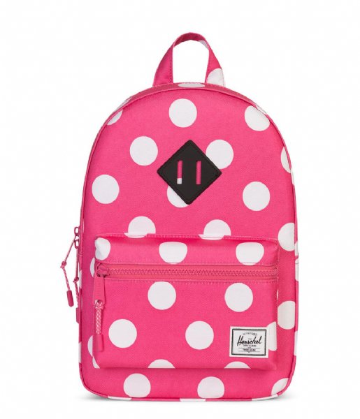 Herschel Supply Co. Everday backpack Heritage Kids polka dot fandango pink (02178)