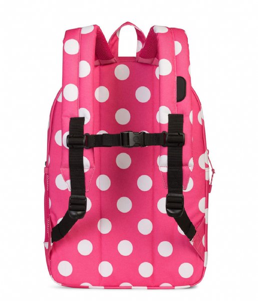 Herschel Supply Co. Everday backpack Heritage Youth XL polka dot fandango pink (02178)