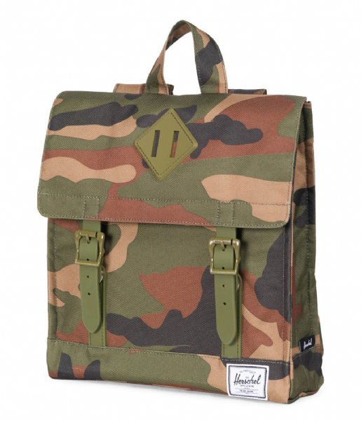 Herschel Supply Co. Everday backpack Survey Kids woodland camo army rubber (01609)