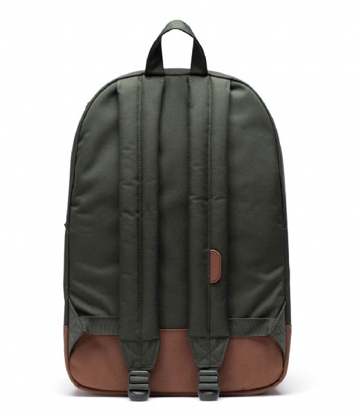 Herschel Supply Co. School Backpack Heritage dark olive/saddle brown (03011)