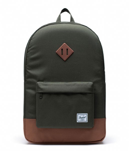 Herschel Supply Co. School Backpack Heritage dark olive/saddle brown (03011)
