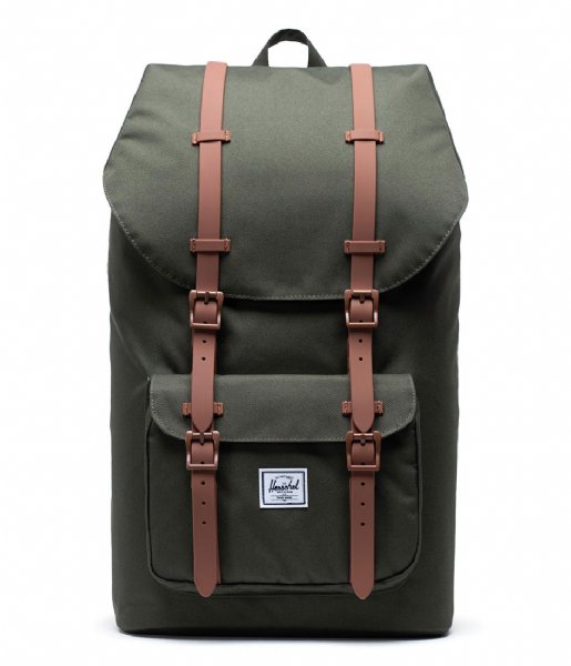 Herschel Supply Co. Laptop Backpack Little America dark olive saddle brown (03011)