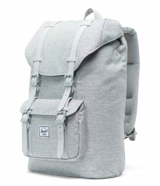 Herschel Supply Co. Laptop Backpack Little America Mid Volume 13 Inch light grey crosshatch (02041)