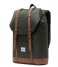 Herschel Supply Co. Laptop Backpack Retreat Mid Volume dark olive saddle brown (03011)