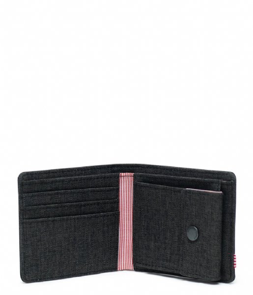 Herschel Supply Co. Bifold wallet Roy Coin Wallet black crosshatch (02090)