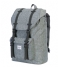Herschel Supply Co. Laptop Backpack Little America Mid Volume 13 Inch raven crosshatch/black rubber (00919)