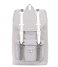 Herschel Supply Co. Everday backpack Little America Mid Volume light grey crosshatch white rubber (01866)