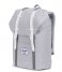 Herschel Supply Co. Laptop Backpack Retreat light grey crosshatch white rubber (01866)