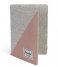 Herschel Supply Co.  Raynor Passport Holder light grey crosshatch ash rose (02334)