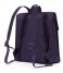 Herschel Supply Co.  City Mid Volume purple velvet tan leather (02320)