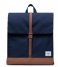 Herschel Supply Co. Everday backpack City Mid Volume peacoat saddle brown (03266)