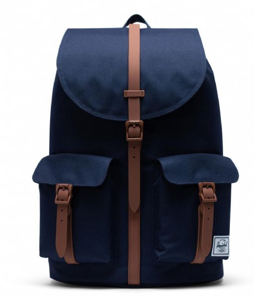 Herschel Supply Co. Laptop Backpack Dawson 13 Inch peacoat saddle brown (03266)