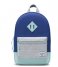 Herschel Supply Co. Everday backpack Heritage Kids orient blue light grey crosshatch (03265)