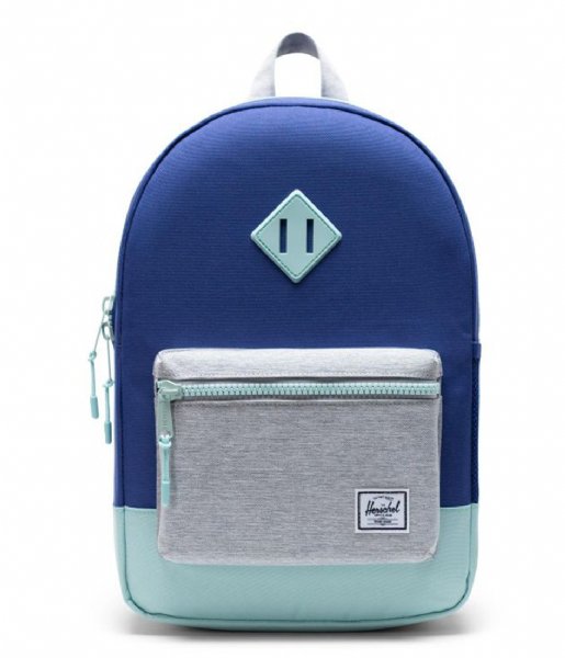Herschel Supply Co. Everday backpack Heritage Youth orient blue light grey crosshatch (03265)