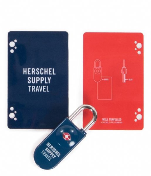Herschel Supply Co. Card holder TSA Card Lock navy red (00018)
